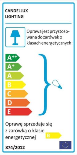 Stropní lampa Vatan E27 Plast Energo Šedá