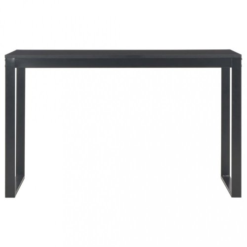 Písací stôl 120x60 cm drevotrieska / oceľ Dekorhome - BAREVNÁ VARIANTA: Čierna