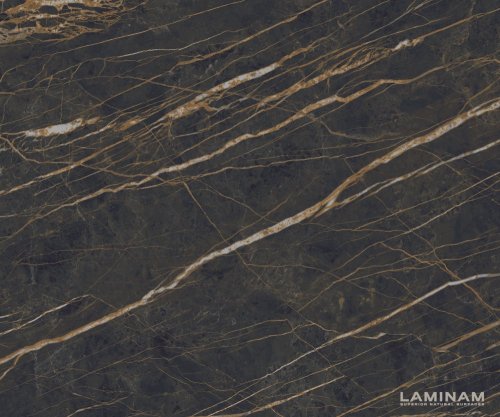 Jídelní stůl Edge 200x100cm Laminam® keramika hnědá křížová podnož