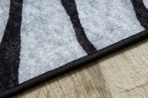 Kusový koberec Miro 51331.803 Zebra black / white 80x150 cm