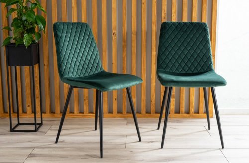 Jídelní židle IRYS VELVET - BAREVNÁ VARIANTA: Tmavě zelená