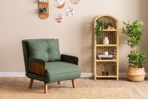 Rozkladacie kreslo Cosmo Single - Green