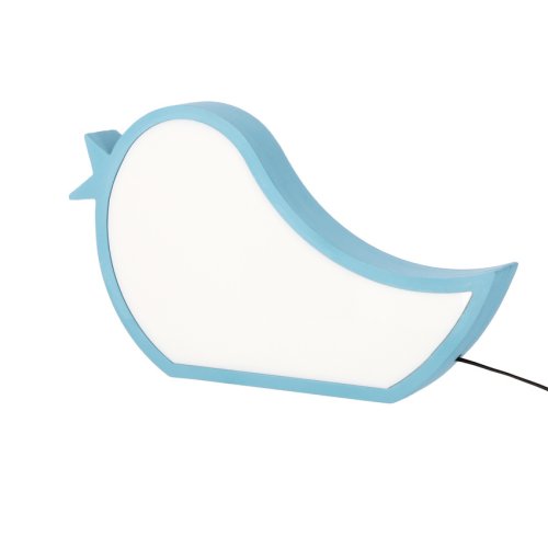 Stolová lampa vták pre deti LED iq kids modrá