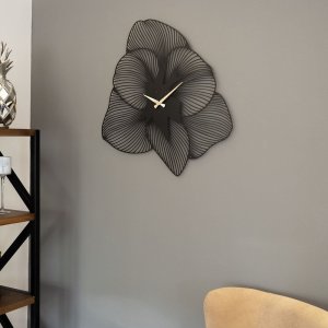 Dekoratívne kovové nástenné hodiny Azalea Metal Wall Clock - APS039 49 - Black