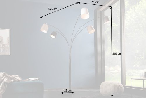 Stojací lampa LANSING Dekorhome
