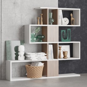 Knihovna Karlin - White, Walnut