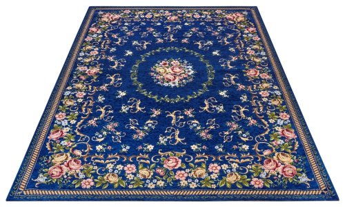 Kusový koberec Gobelin 105868 Blue Multicolored 75x150 cm