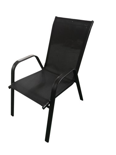 Záhradná stolička XT1012C (ZWC-2429) - BAREVNÁ VARIANTA: Čierna