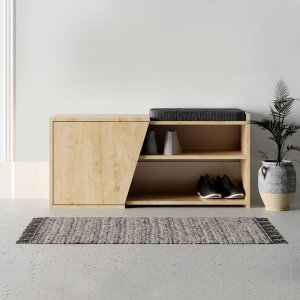 Skrinka na topánky / Botník Fiona - Oak