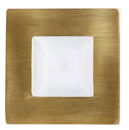 Štvorcové zlaté saténové schodiskové svietidlo G4 MS-04