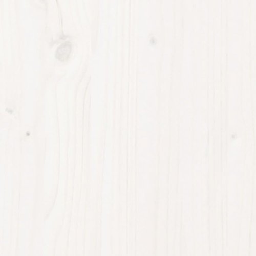 Piknikový stůl bílý 105 x 134 x 75 cm masivní borové dřevo