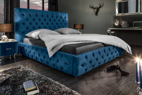 Chesterfield postel PALLAS Dekorhome - BAREVNÁ VARIANTA: Hořčicová