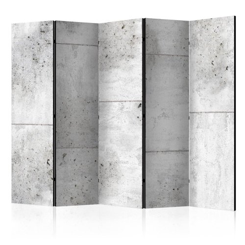 Paraván Concretum murum Dekorhome - ROZMER: 225x172 cm (5-dielny)