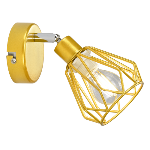 Nástenná lampa OKIRA TYP 2 - BAREVNÁ VARIANTA: Zlatá