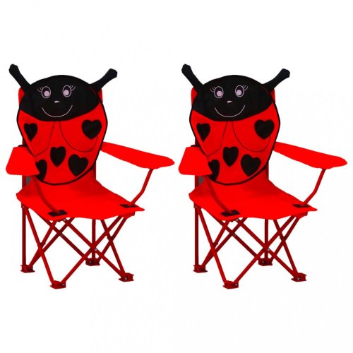 Detské záhradné stoličky 2 ks Dekorhome - BAREVNÁ VARIANTA: Červená