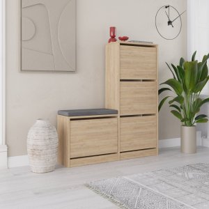 Skrinka na topánky / Botník Dude - Oak
