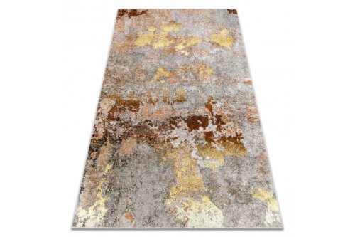 Kusový koberec Miro 51463.802 Abstraction grey / gold 80x150 cm