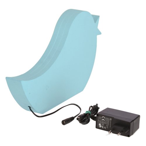 Stolová lampa vták pre deti LED iq kids modrá