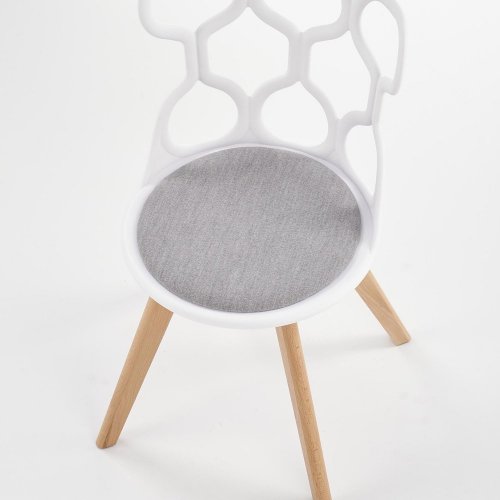 Jídelní židle K308 - BAREVNÁ VARIANTA: Bílá / šedá