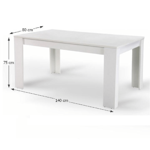 Jedálenský stôl TOMY NEW - ROZMER: 140x80x75 cm