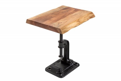 Odkládací stolek FINEUS Dekorhome - BAREVNÁ VARIANTA: Přírodní dřevo