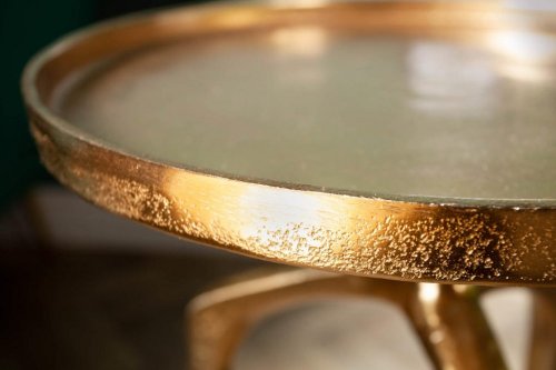 Odkládací stolek 2 ks ARIADNA Dekorhome - BAREVNÁ VARIANTA: Zlatá