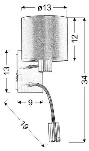 Nástěnná lampa SYLWANA