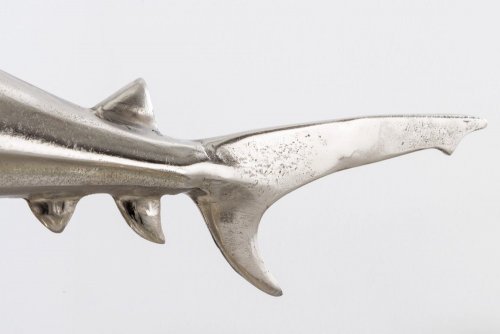 Dekorační socha žralok AMEIS 70 cm Dekorhome - BAREVNÁ VARIANTA: Stříbrná