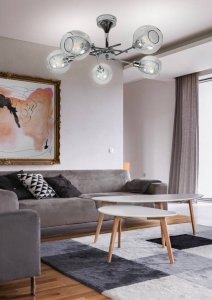 Závesná stropná lampa Ozzo chrómový luster