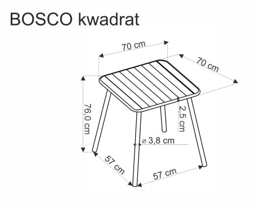 Zahradní stůl BOSCO