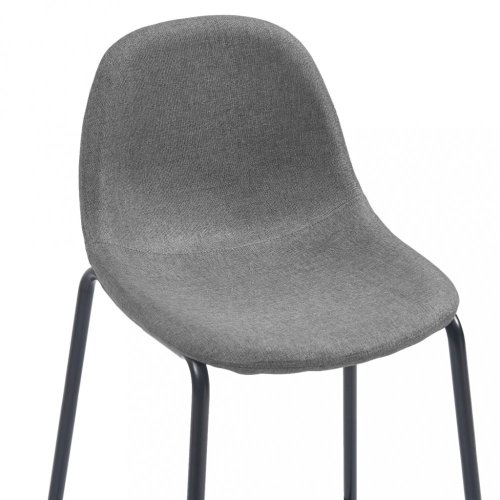 Barový set 5ks textil / černá Dekorhome