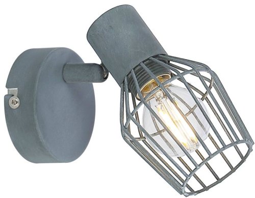 Nástěnná lampa 1X40W E14 šedá VIKING