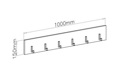 Nástěnný věšák CLIF W 100