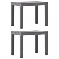 Zahradní lavice 2 ks plast Dekorhome