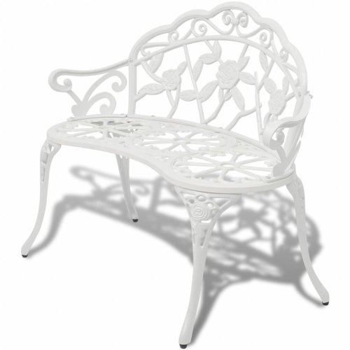 Zahradní lavice 100 cm litý hliník Dekorhome