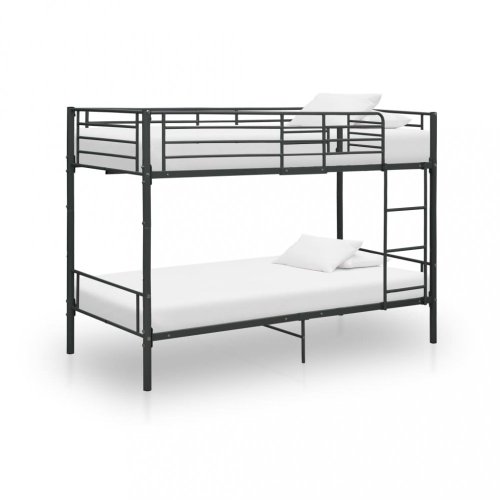 Patrová postel 90x200 cm kov Dekorhome - BAREVNÁ VARIANTA: Černá
