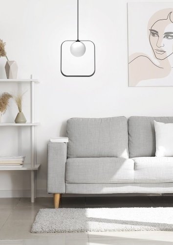 Závesná lampa TULA 1xG9 - BAREVNÁ VARIANTA: Čierna