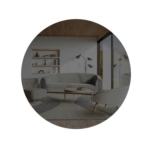 Zrkadlo Oneas - Dark Grey, Silver