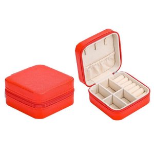 PU Leather Jewellery Box Red