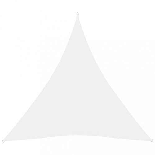 Plachta proti slunci oxfordská látka trojúhelník 3,6 x 3,6 x 3,6 m Dekorhome - BAREVNÁ VARIANTA: Bílá