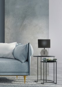 Světle šedá kancelářská stolní lampa Animi