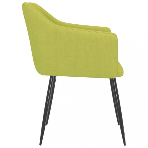 Jídelní židle 2 ks látka / kov Dekorhome - BAREVNÁ VARIANTA: Žlutá