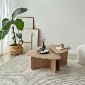 Súprava konferenčných stolíkov Ballare Set - Sapphire Oak
