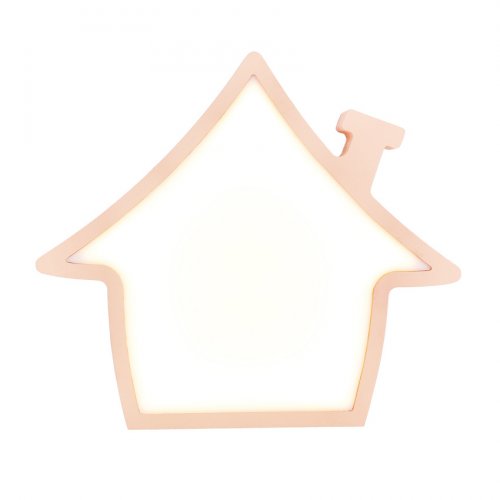 Dětská nástěnná lampička HOUSE LED - BAREVNÁ VARIANTA: Růžová