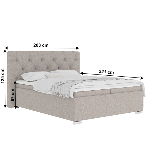 Boxspringová posteľ MORINA - ROZMER LÔŽKA: 160 x 200 cm