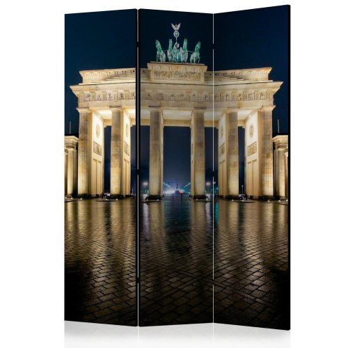 Paraván Berlin at Night Dekorhome - ROZMĚR: 135x172 cm (3-dílný)