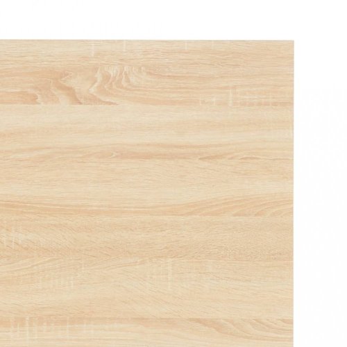 Psací stůl 120x60 cm dřevotříska / ocel Dekorhome - BAREVNÁ VARIANTA: Bílá / dub