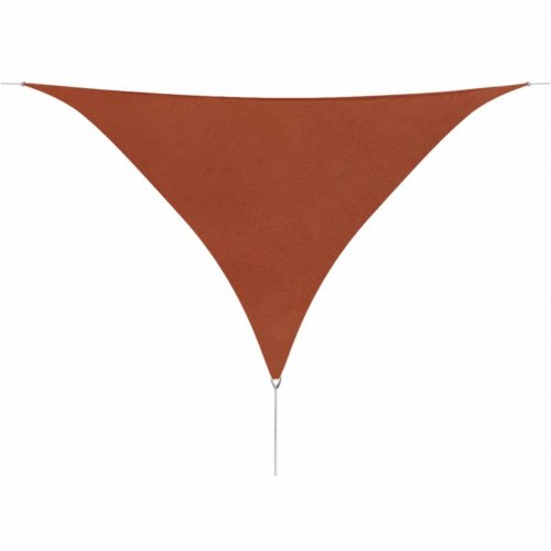 Plachta proti slnku oxfordská látka trojuholník 3,6 x 3,6 x 3,6 m Dekorhome - BAREVNÁ VARIANTA: Tehlová