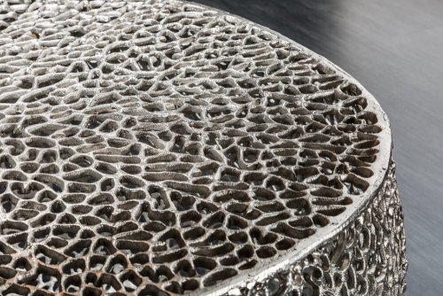 Konferenční stolek ESUS 80 cm Dekorhome - BAREVNÁ VARIANTA: Stříbrná
