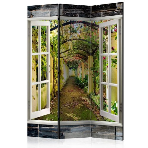 Paraván Secret Garden Dekorhome - ROZMĚR: 135x172 cm (3-dílný)